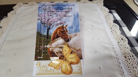 Horses Heads Entwined Tunnel Pyramids by Diane Carbis