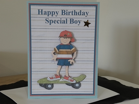 Skater Boy Birthday Topper & Decoupage - Special Boy by Diane Carbis