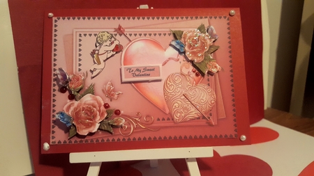Glowing Pink Valentine by Diane Carbis