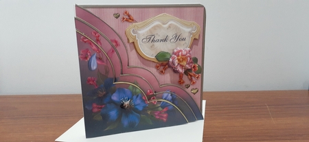 Summerblooms & Gold Hearts Thank You by Diane Carbis