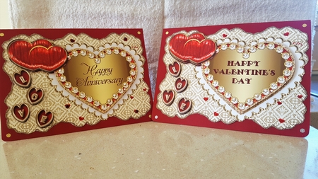 Valentines Day and Anniversary Shaped Toppers by Diane Carbis