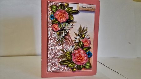 Beautiful  Shaped Border &  Camelias by Diane Carbis
