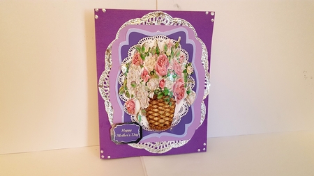 Beautiful Basket of Roses  by Diane Carbis