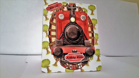The Train on the Tracks  by Diane Carbis