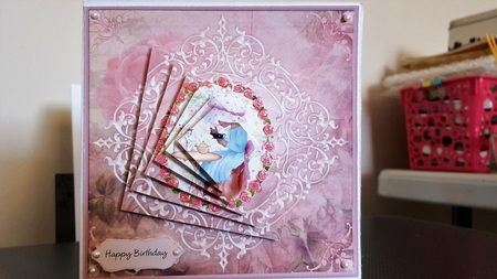 English Rose Garden Twisted Pyramid Mini Kit by Diane Carbis