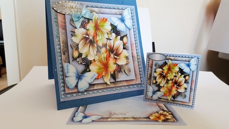 8x8 Mini Kit, Lillys , Berrys and Blue Butterflys  by Diane Carbis