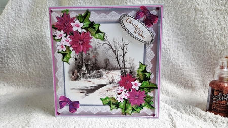Beautiful Sepia Christmas Scene  by Diane Carbis