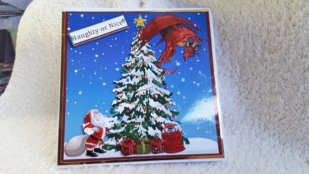SANTA FOR DINNER? quick card sheet  by Diane Carbis