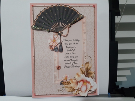 Birthday Fan & Pink Florals Mini Kit by Diane Carbis
