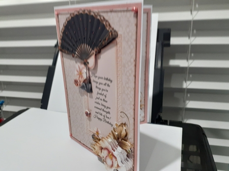 Birthday Fan & Pink Florals Mini Kit by Diane Carbis