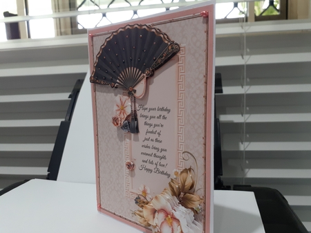 Birthday Fan & Pink Florals Mini Kit by Diane Carbis