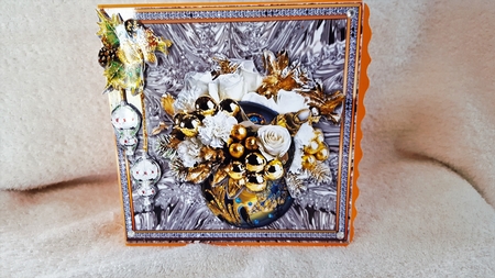 Christmas Bauble Vase 5 by Diane Carbis