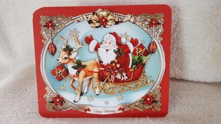 Christmas Winter Eve with Happy Santa and Reindeer Mini Kit by Diane Carbis