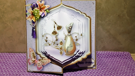 Perfume and Jewels Offset Front Card Mini Kit by Diane Carbis