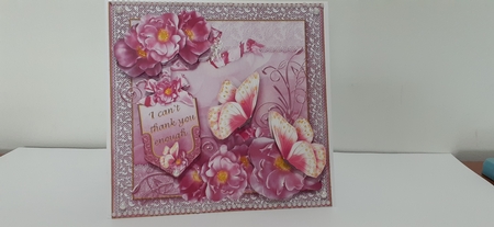 Bloom 7x7 Thank You Card by Diane Carbis