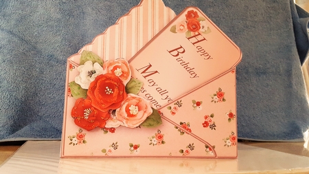 Pretty in Pink - Stand-up Envelope Card Mini Kit by Diane Carbis