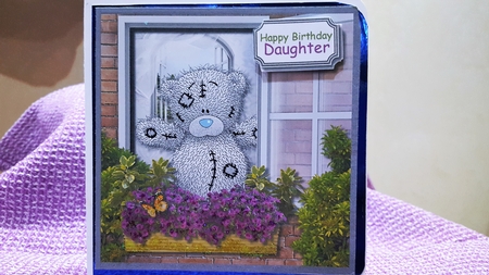 Tatty teddy new home or female birthday by Diane Carbis