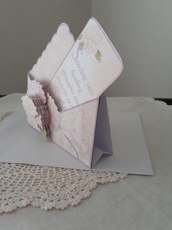 Sympathy Flowers - Stand-up Envelope Card Mini Kit by Diane Carbis