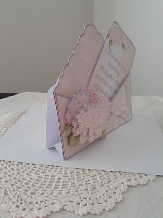 Sympathy Flowers - Stand-up Envelope Card Mini Kit by Diane Carbis