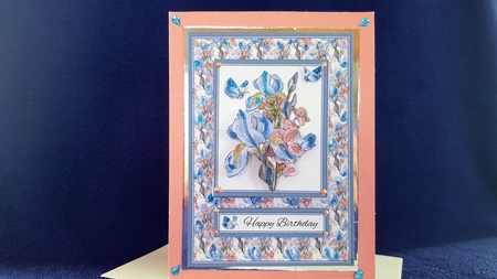 Butterflies And Flowers Birthday Topper by Diane Carbis