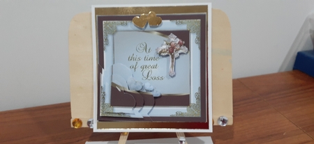 Time of Great Loss Sympathy Card Topper 2 by Diane Carbis