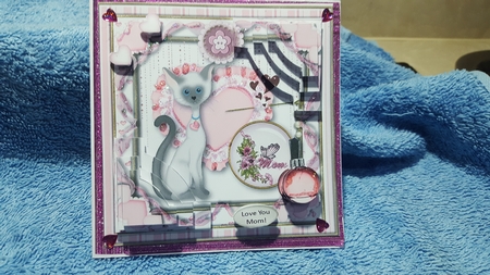 Love You Mom! Double Corner Stacker by Diane Carbis