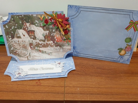 White Christmas 2 - Easel Card by Diane Carbis