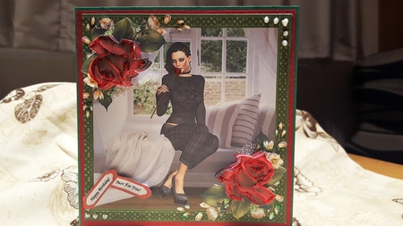 The Young Woman And A Rose 4 by Diane Carbis
