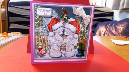 Tatty teddies under the mistletoe by Diane Carbis