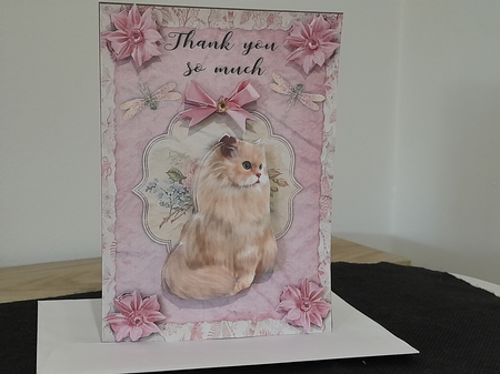 5x7  Thank You   Cut and Fold Mini Kit  by Diane Carbis