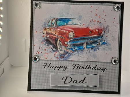 8x8 Male Birthday Car Topper  by Diane Carbis