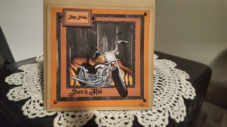Born to Ride 7x7 Quick card by Diane Carbis