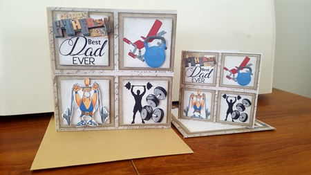 8x8 a special father weight lifter mini kit by Diane Carbis