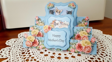 Stair Stepper Puppy Card Kit-1 by Diane Carbis