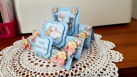 Stair Stepper Puppy Card Kit-1 by Diane Carbis