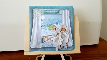 Winter Children Window by Diane Carbis