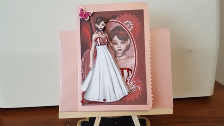 Red Fairy Fashion Reflection by Diane Carbis