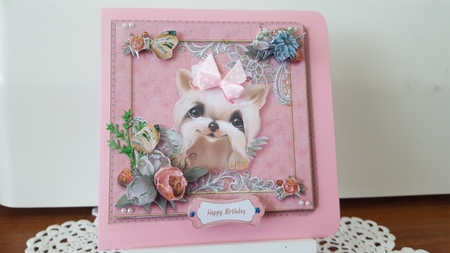 Yorkies Please Card Front Mini Kit-8 by Diane Carbis