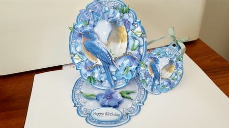 Feathered Friends Shaped Easel  Kit-5 by Diane Carbis