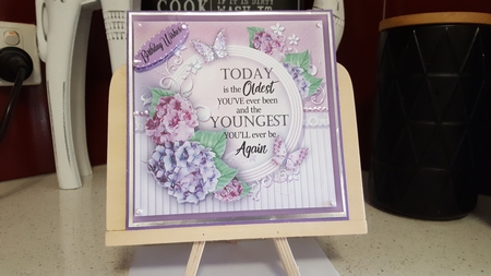 Beautiful Hydrangers and Birthday Wishes by Diane Carbis