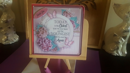 Beautiful Hydrangers and Birthday Wishes by Diane Carbis