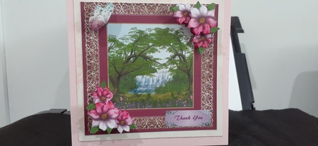 Woodland Waterfall Thank You by Diane Carbis