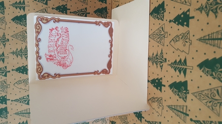 Christmas Greeting Scroll - Candle by Diane Carbis