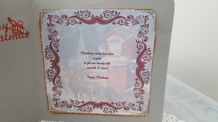 Christmas Vintage Santa Insert by Diane Carbis