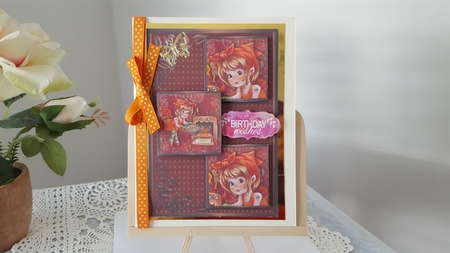 Devilish Cookies Three Square Quick Card by Diane Carbis