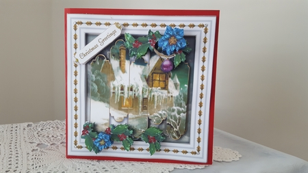 Offset Panel Christmas - Garnet by Diane Carbis