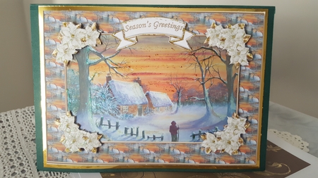 Lovely Winter Scene Holiday Topper by Diane Carbis