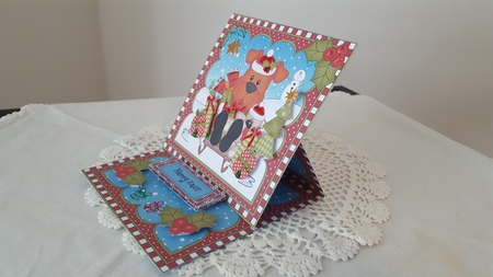 3D Easel Card Mini Kit - Little Dog Rusty by Diane Carbis