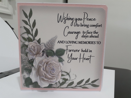 Sympathy Vintage Flowers & Verse  2 by Diane Carbis