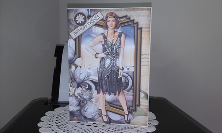 Art Deco Lady Lily 4 Aheet mini Kit Black by Diane Carbis